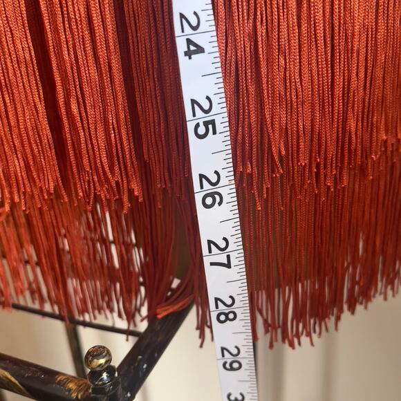 Cami String Halter Romper Jumpsuit Burnt Orange Women's Large Sexy Costume Cute - Picture 15 of 16